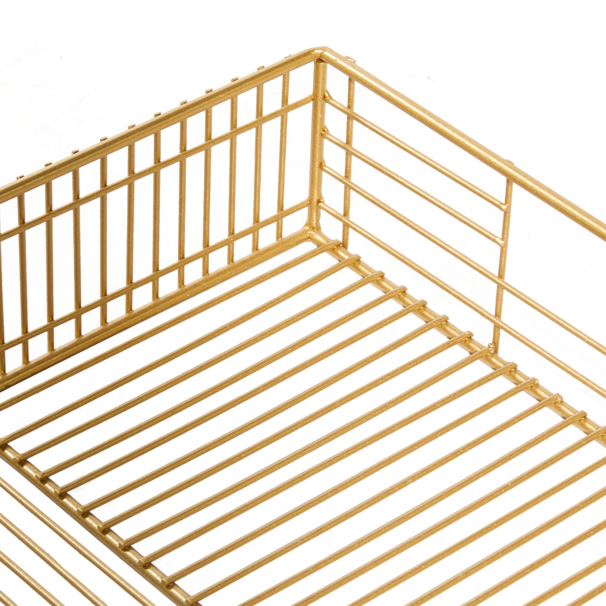 CosmoLiving by Cosmopolitan Gold Metal Contemporary Tray Set